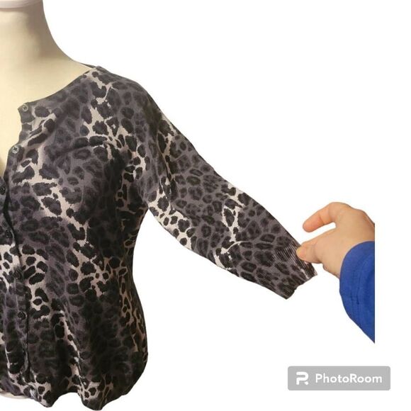 Allison Brittney Multicolor Animal Print Top Size M - Picture 2 of 6
